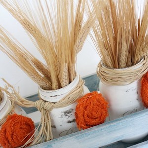 Easy Fall Mason Jar Centerpieces