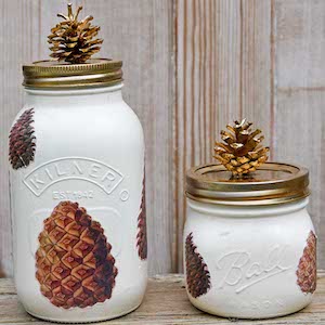 Pine Cone Jar