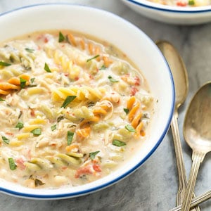 Creamy Italian Chicken Noodle Soup