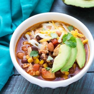 crockpot Easy Chicken Taco Soup recipe