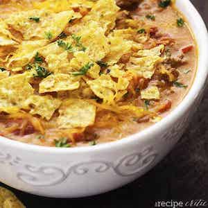 Beefy Nacho Soup