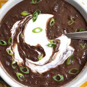 slow cooker Black Bean Soup