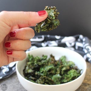 Ranch Air Fryer Kale Chips