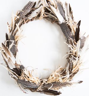 DIY Feather Wreath