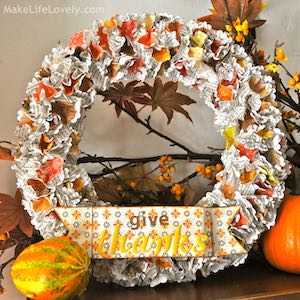 Easy DIY Thanksgiving Wreath