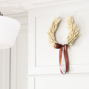 Wheat Horseshoe Wreath