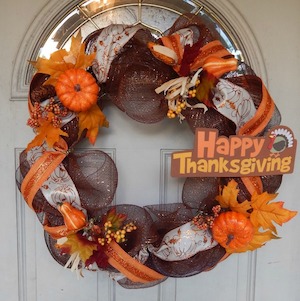 Thanksgiving Deco Mesh Wreaths