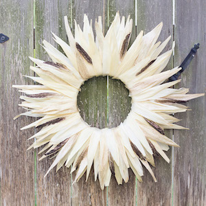 corn husk wreath