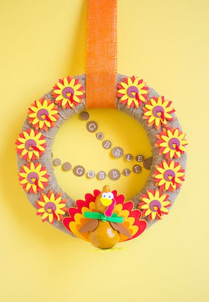 DIY Turkey Wreath