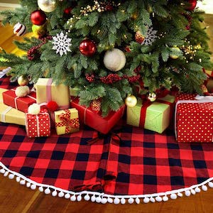 Buffalo Plaid Christmas Tree Skirt