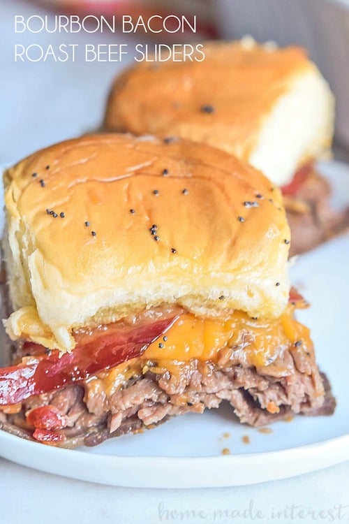 Bourbon Bacon Roast Beef Slider Recipe