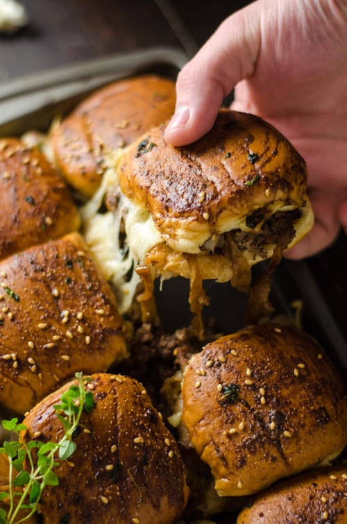 French Onion Beef Sliders