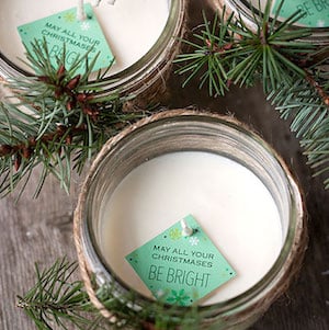 Pine Cone Scented Soy Candles