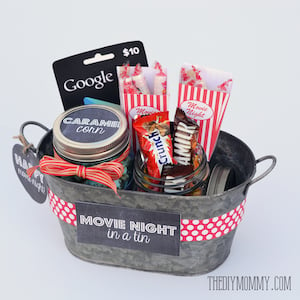 Movie Night Gift in a Tin