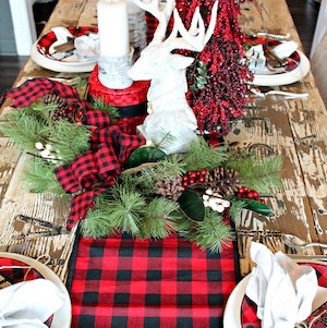 Rustic Buffalo Check Christmas Decor - Domestically Creative