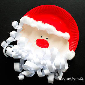 Paper Plate Santa Clause