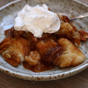 Praline Pecan Cobbler