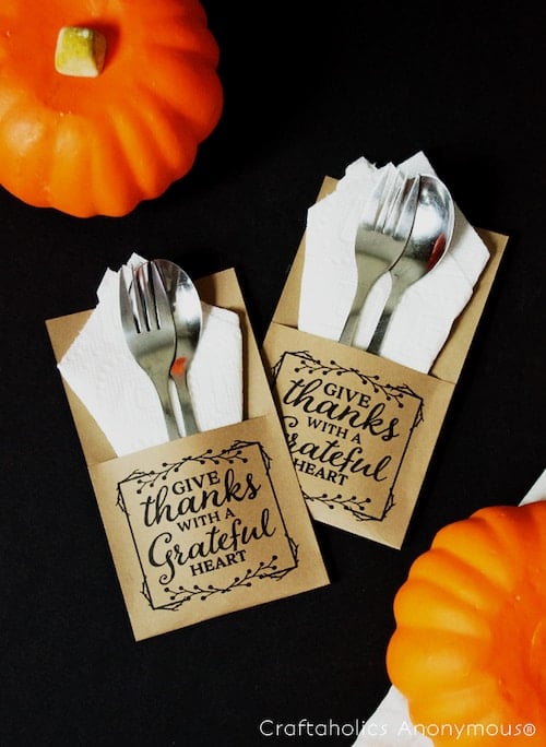 Give Thanks Utensil Holder