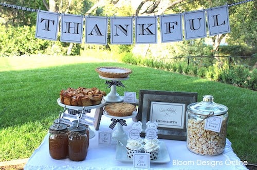 Thankful Dessert Table Printables