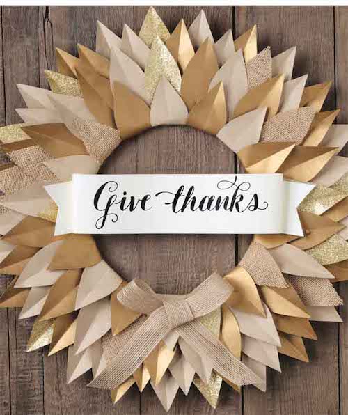 Give Thanks Wreath Banner