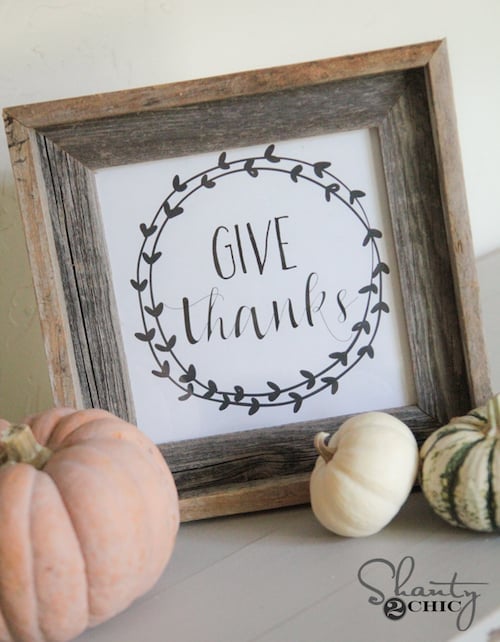 Give Thanks Thanksgiving Printable