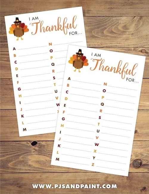 I am thankful for activity