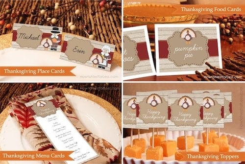 Thanksgiving Dinner Party Printables