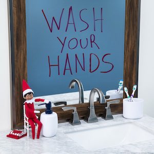 elf washing hands 