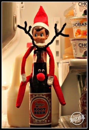 Reindeer Root Beer Elf on the Shelf Ideas