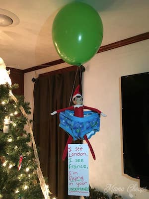 Elf Flying in Underpants