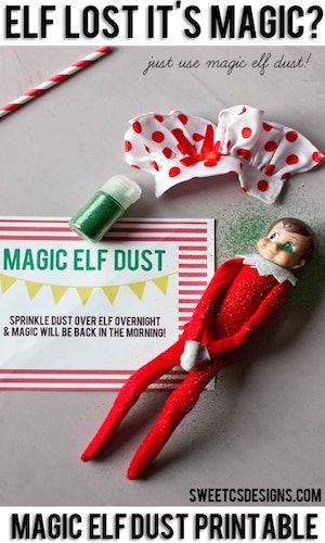 Magic Dust Printable Elf on the Shelf Idea