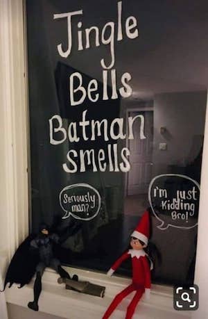 Batman Smells Elf on the Shelf Prank