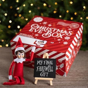 Christmas Eve Farewell Gift Elf on the Shelf Idea