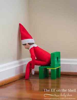 Time Out Elf on shelf idea