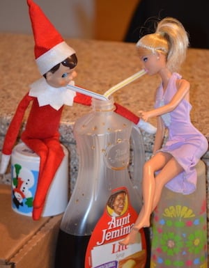 Elf and Barbie on a Date