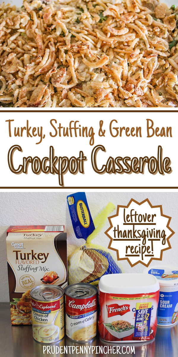 5-Ingredient Turkey Stuffing Slow Cooker Casserole