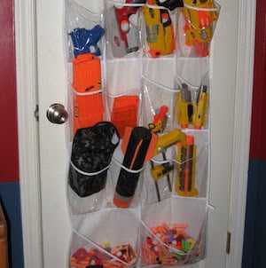 Over the Door Nerf Gun Organizer