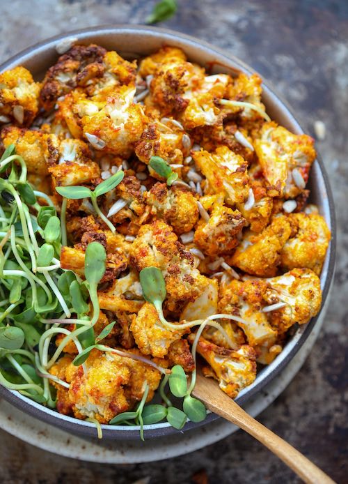 healthy Buffalo Cauliflower Wings air fryer recipe