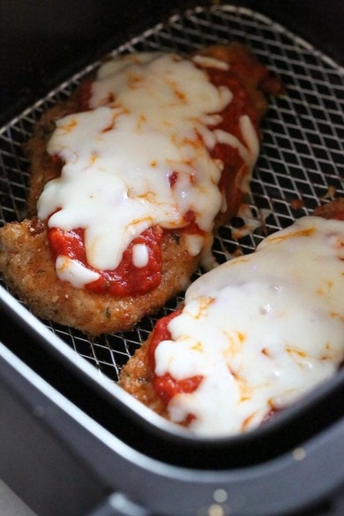 healthy Chicken Parmesan in the air fryer