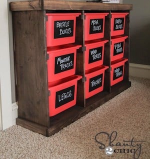 DIY Toy Cube Shelves Storage