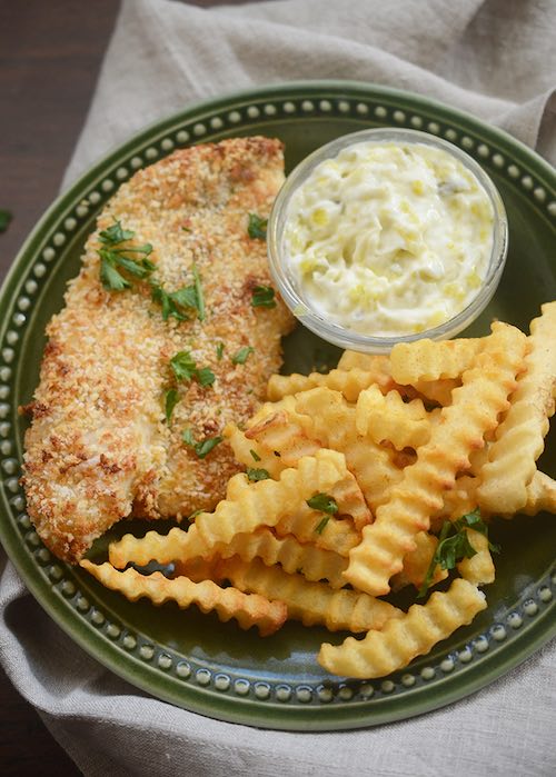 Healthy Fish and Chips air fryer recipe