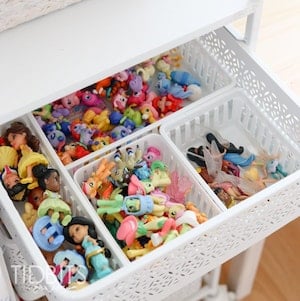 Drawer Organization for Figurines and small toys
