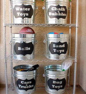 Bucket Toy Organization 