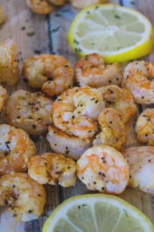 healthy Lemon Pepper Shrimp for the air fryer