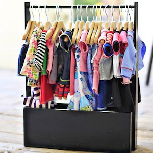 Doll Clothing Storage Hack