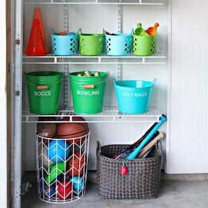 Easy Outside Toy Organization