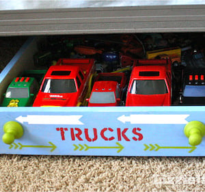 Rolling Truck toy Storage for Under the Bed