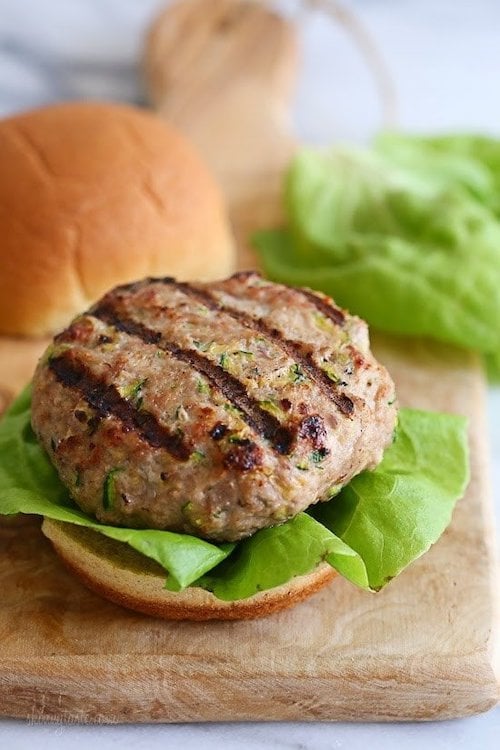 Turkey Burger with Zucchini