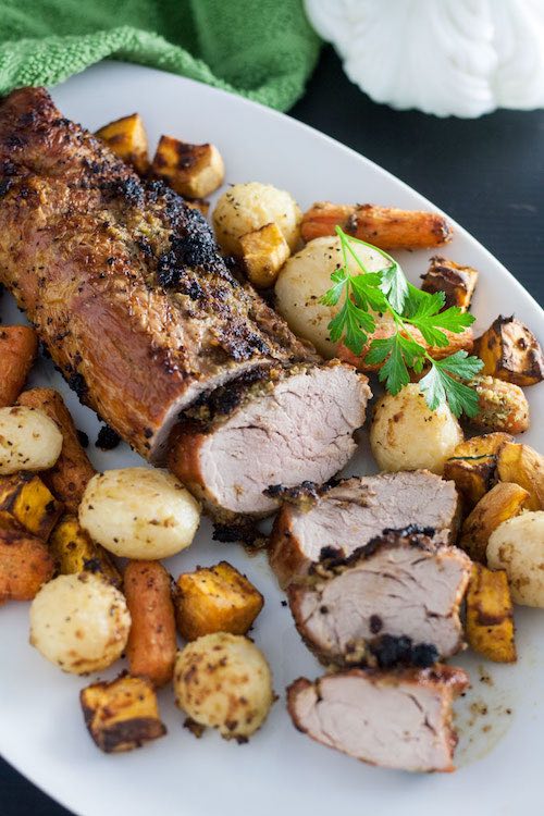 healthy air fryer Garlic Pork Loin