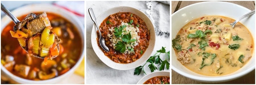 instant pot Beef, Pork & Turkey Weight watcher Soups